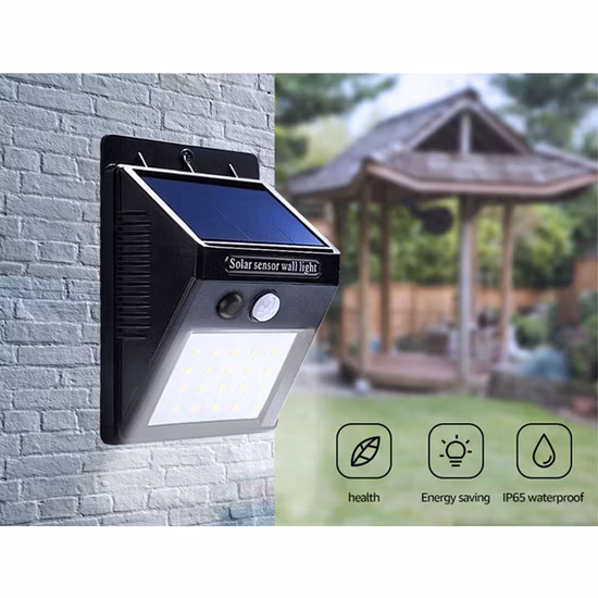 Luces solares impermeables al aire libre de la cerca para la pared exterior de la cerca del jardín