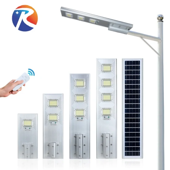 5% de descuento integrado 10W 60W 100W IP66 Ahorro de energía todo en uno Farola LED con energía solar