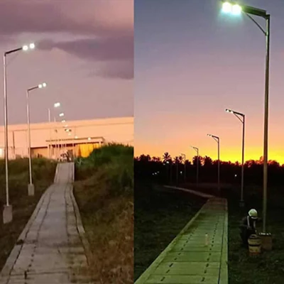 Luz de calle solar dividida económica los 8m poste 60watt LED de poder